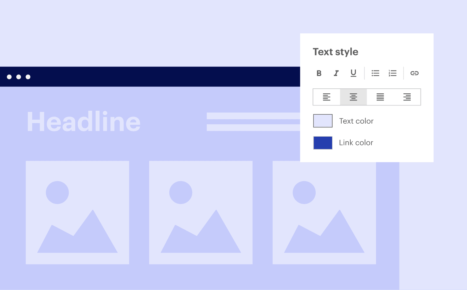 A text style editor panel